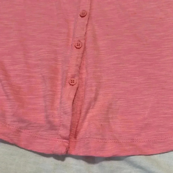 Boden Pink 3/4 sleeve button up shirt front pockets size 4 - Picture 5 of 5